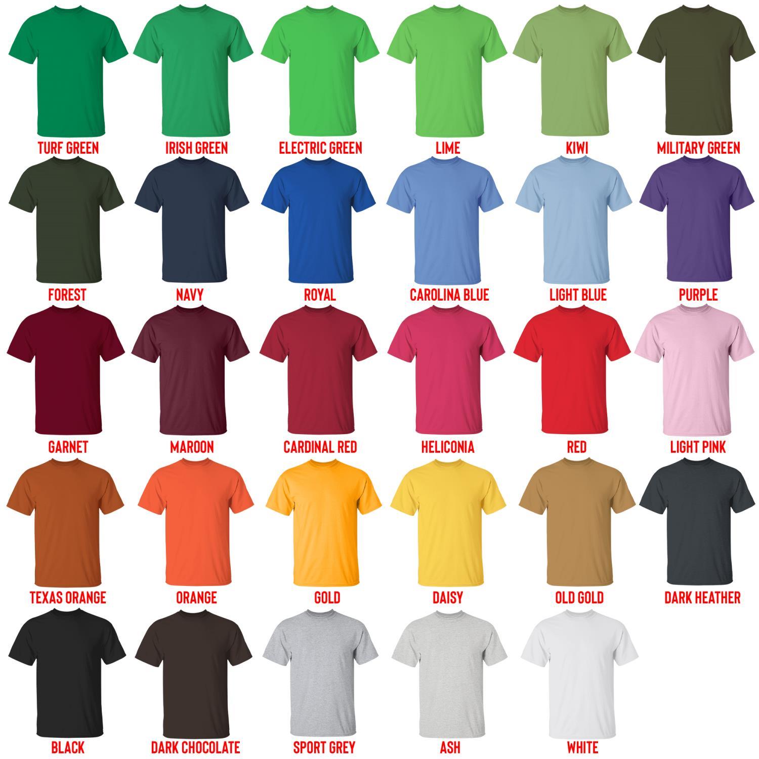 t shirt color chart - Aespa Shop