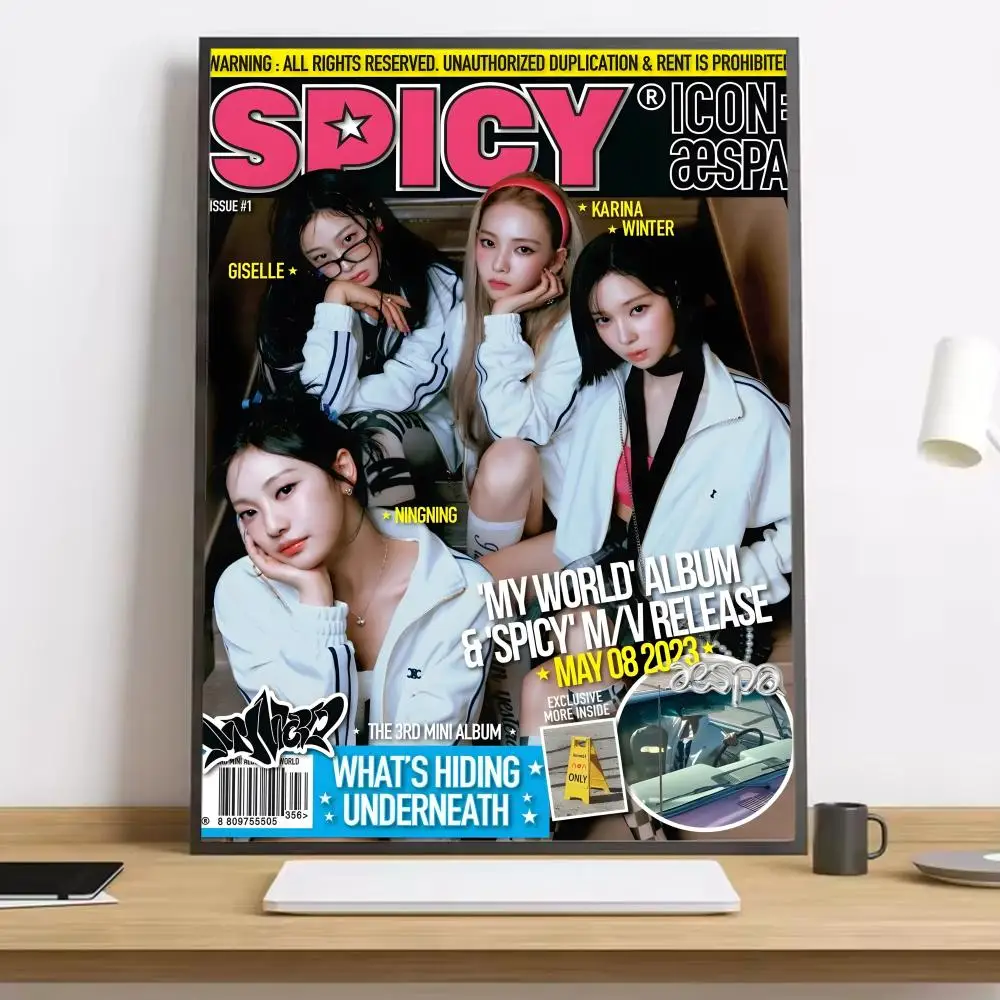 Iconic aespa Spicy Wall Art