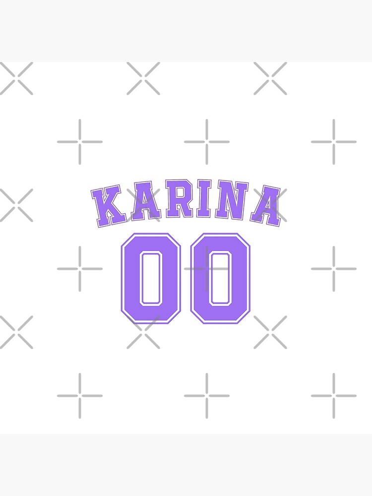 Aespa Karina Varsity Throw Pillow - Image 2