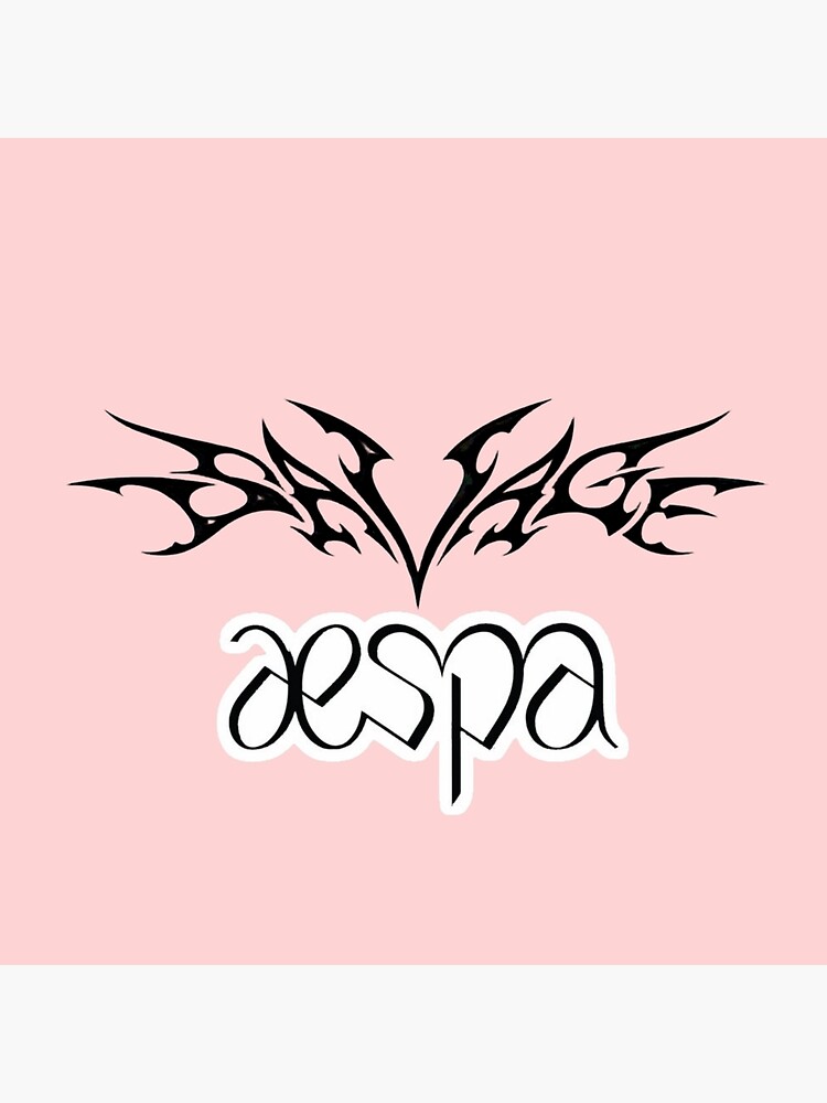 Aespa Lighstick Savage Throw Pillow - Image 2