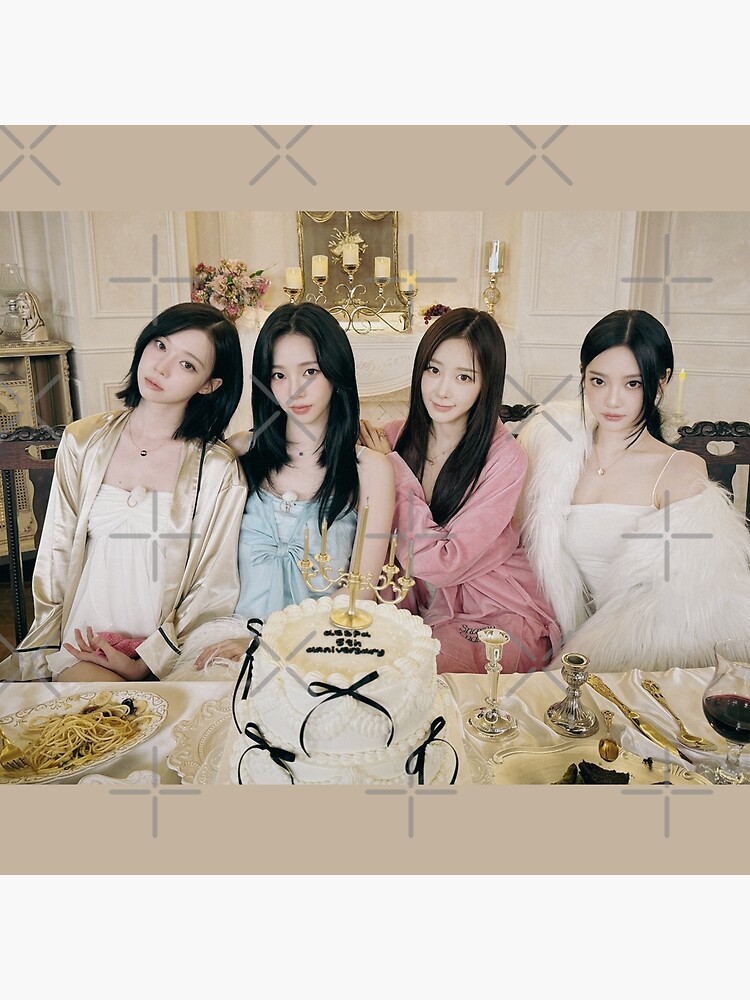 Happy Birthday Aespa Throw Pillow - Image 2