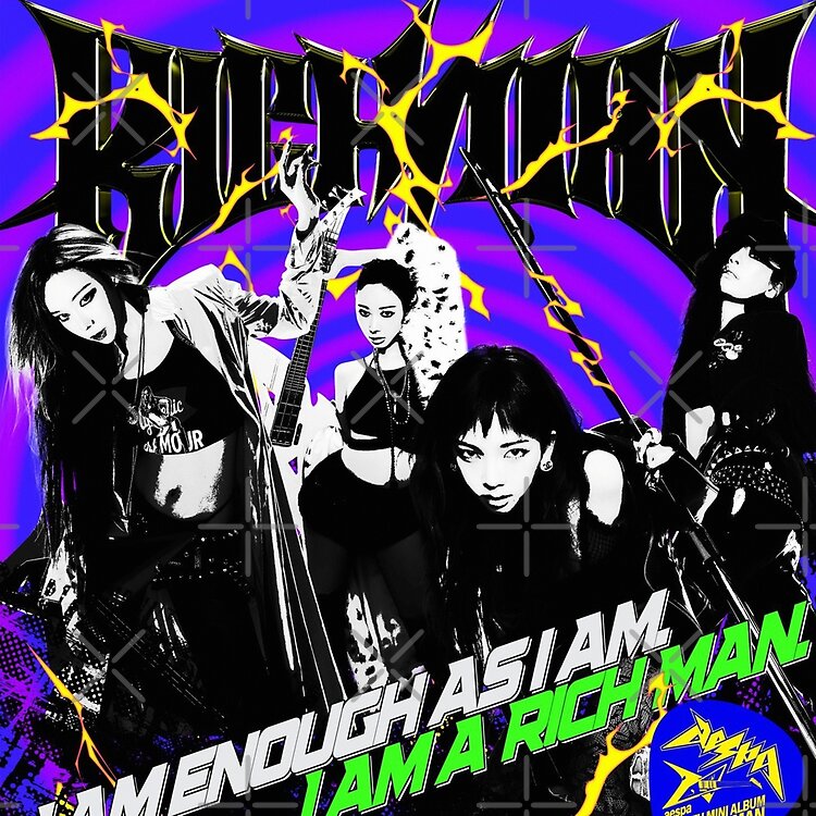 Aespa Rich Man Illustration Art Tote Bag - Image 2