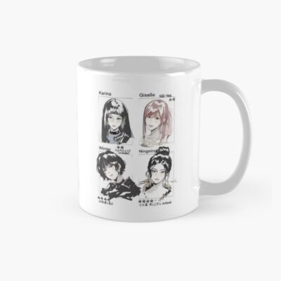 Aespa Sync Black And White Mug