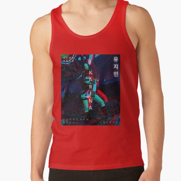 New Aespa Karina Savage Glitch Version Tank Top - Image 4