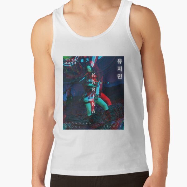 New Aespa Karina Savage Glitch Version Tank Top - Image 2