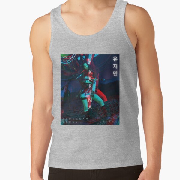 New Aespa Karina Savage Glitch Version Tank Top - Image 3