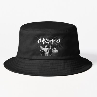 Aespa Black And White Bucket Hat