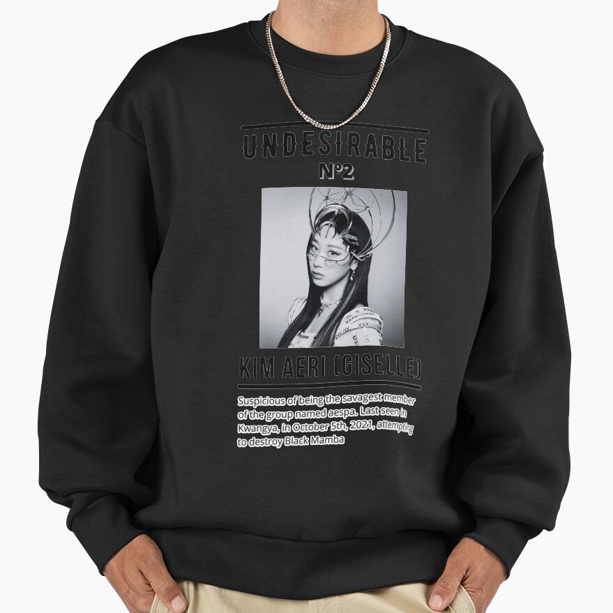 Aespa Giselle Undesirable Poster Sweatshirt - Image 2