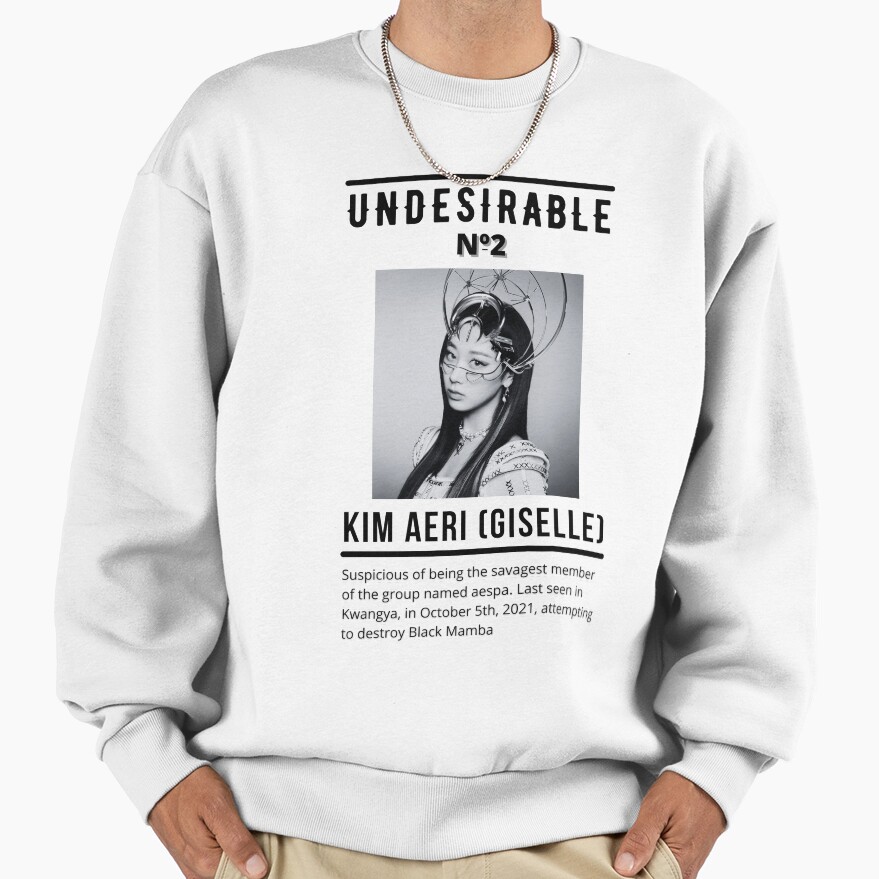 Aespa Giselle Undesirable Poster Sweatshirt
