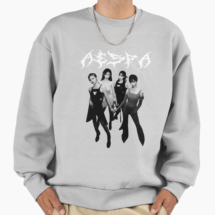 Aespa Black And White Sweatshirt - Image 4