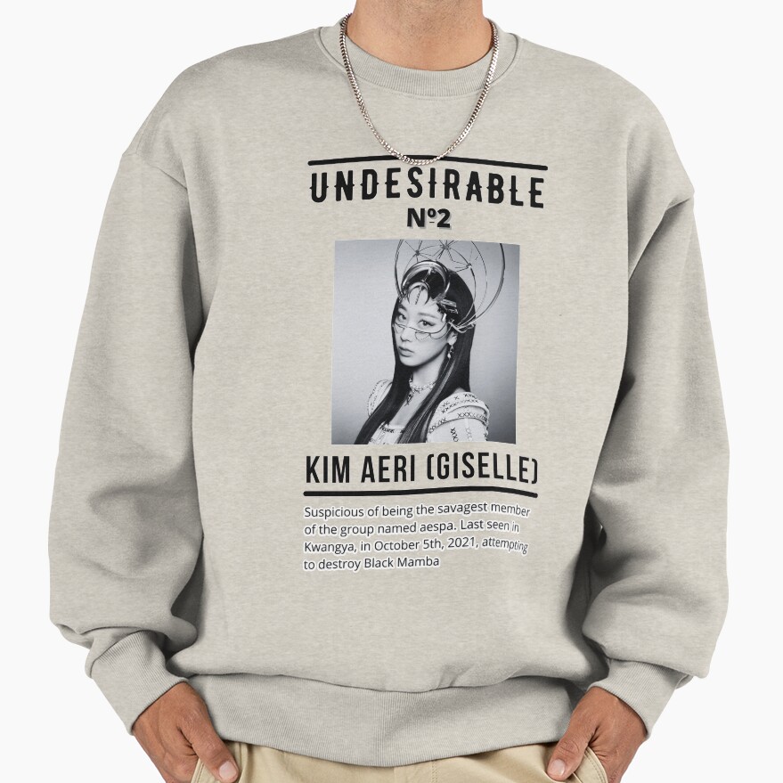 Aespa Giselle Undesirable Poster Sweatshirt - Image 3