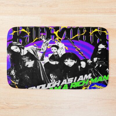 Aespa Rich Man Illustration Art Bath Mat