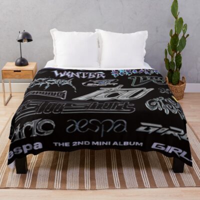 Aespa Logos Throw Blanket