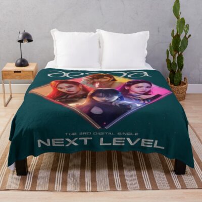 Aespa Lightstick Throw Blanket