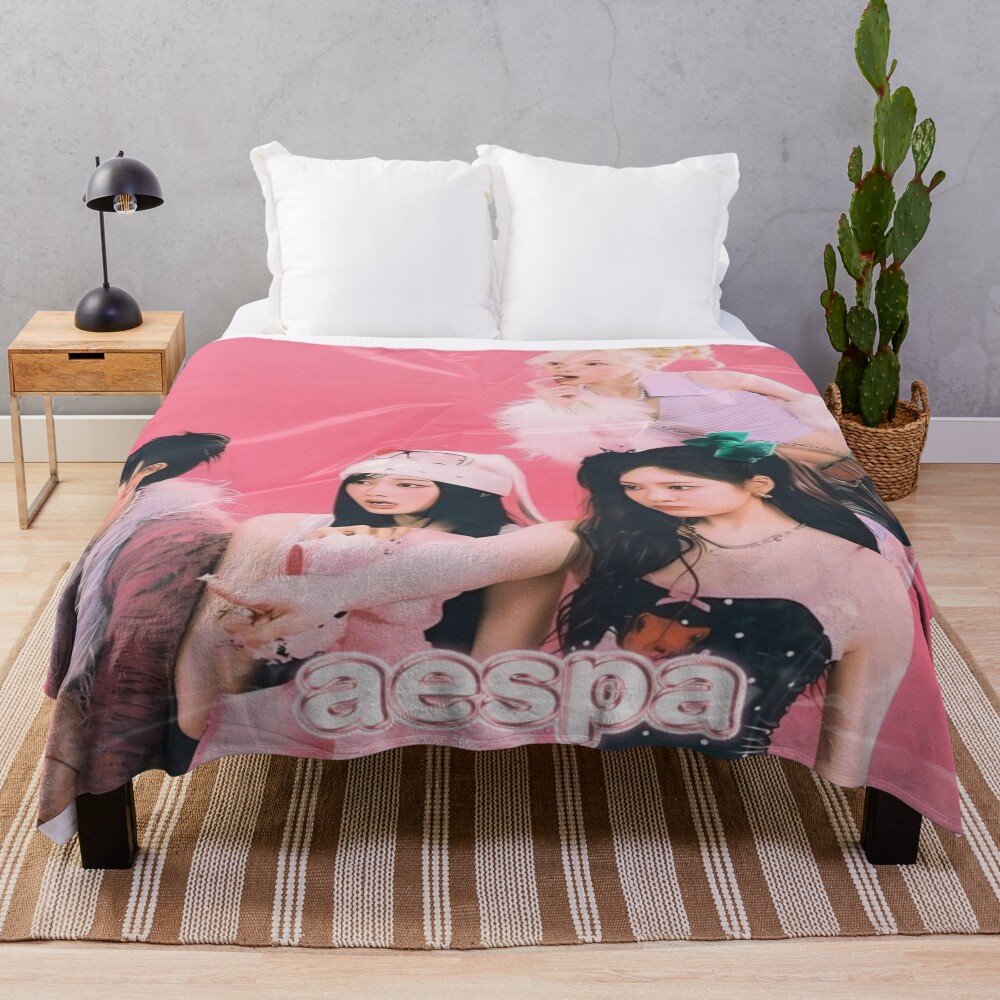 Aespa Hot Mess Throw Blanket