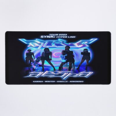 Aespa Girls Live Tour 2023 Synk Hyper Line Merch Kpop Mouse Pad