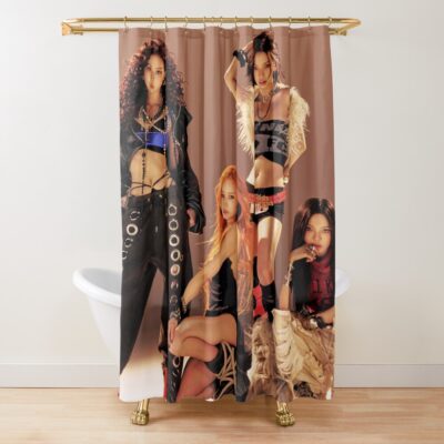 Aespa Luxury High-Fashion Styling Shower Curtain