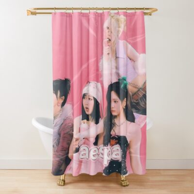 Aespa Hot Mess Shower Curtain