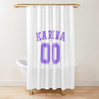 Aespa Karina Varsity Shower Curtain