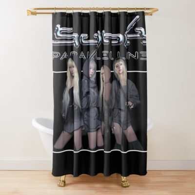 Aespa 2024 Live Tour Synk Parallel Line Shower Curtain