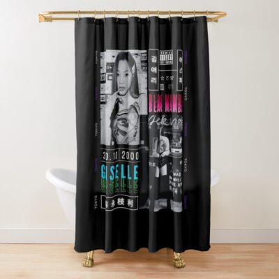 Aespa Giselle Black Mamba Era Shower Curtain