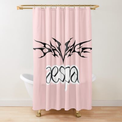 Aespa Lighstick Savage Shower Curtain