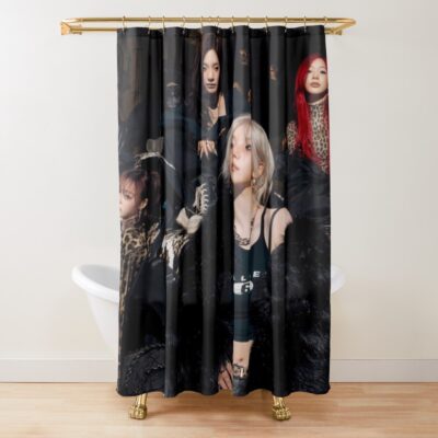 Aespa Sharp And Hypnotic Member Shower Curtain