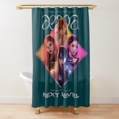 Aespa Lightstick Shower Curtain