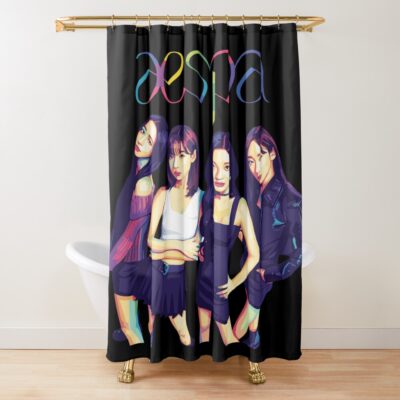 Aespa Kpop Shower Curtain