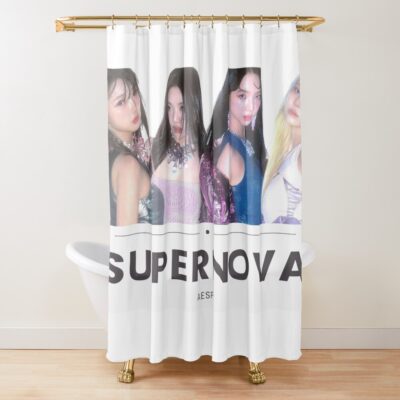 Supernova Poster Shower Curtain