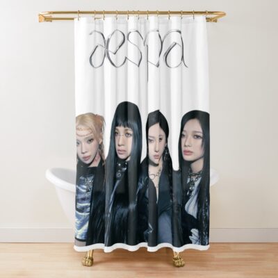 Aespa Striking High-Fashion Energy Shower Curtain