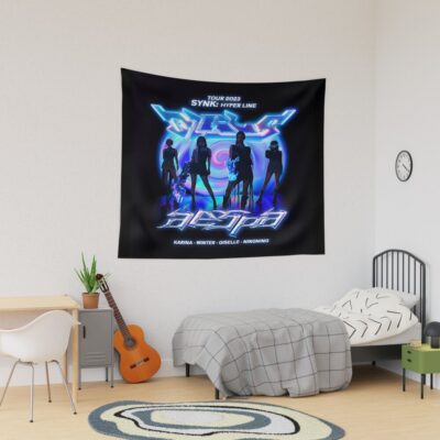 Aespa Girls Live Tour 2023 Synk Hyper Line Merch Kpop Tapestry