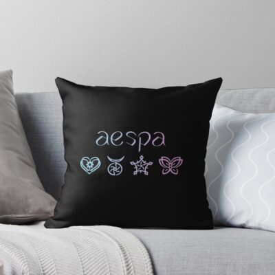 Aespa Symbols Throw Pillow