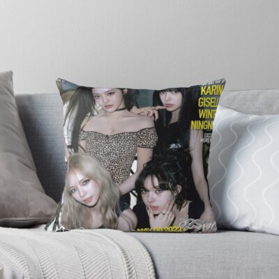 Aespa Kpop 4 Spicy Throw Pillow