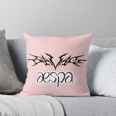 Aespa Lighstick Savage Throw Pillow