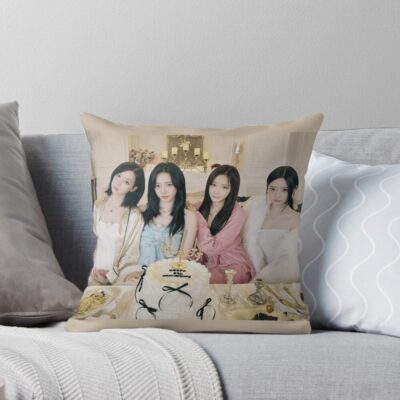 Happy Birthday Aespa Throw Pillow